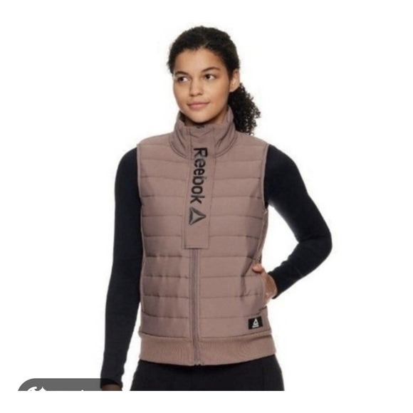 adidas Jackets & Blazers - Adidas Womens Large Purple Quilted Zip Up Puffer Vest with Pockets